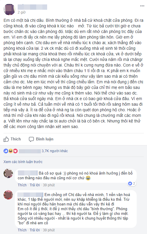 Tỏ thái độ vì chị dâu suốt ngày khóa cửa phòng riêng, 'giặc bên Ngô' bị chị em nắn gân ngay tại trận Tỏ thái độ vì chị dâu suốt ngày khóa cửa phòng riêng, 'giặc bên Ngô' bị chị em nắn gân ngay tại trận