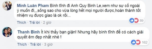 Minh Luân, Hà Vân khuyên Quý Bình 'bỏ qua' trong lùm xùm Trường Giang - 6 Minh Luân, Hà Vân khuyên Quý Bình 'bỏ qua' trong lùm xùm Trường Giang - 6