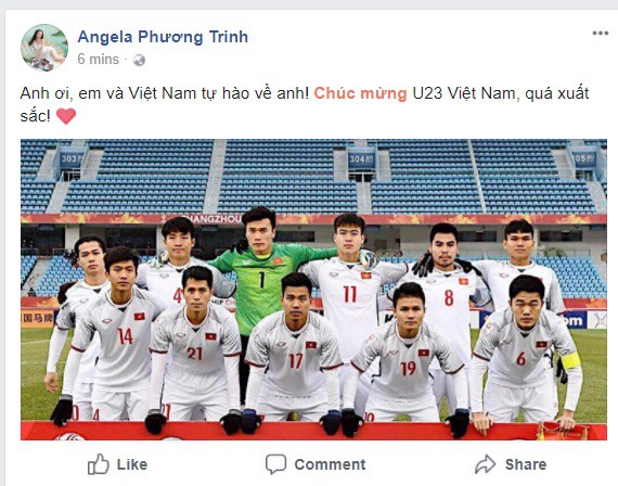 Các người đẹp showbiz đua nhau 'thả thính' thủ môn Bùi Tiến Dũng của tuyển U23 Việt Nam - 2 Các người đẹp showbiz đua nhau 'thả thính' thủ môn Bùi Tiến Dũng của tuyển U23 Việt Nam - 2