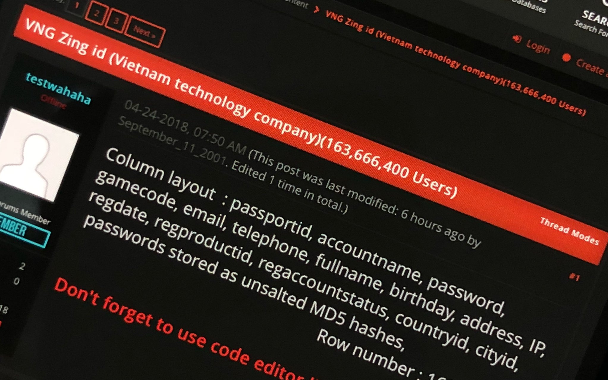 Từ vụ 160 triệu tài khoản Zing ID bị hack: Ngã ngửa với kiểu đặt mật khẩu của người Việt Từ vụ 160 triệu tài khoản Zing ID bị hack: Ngã ngửa với kiểu đặt mật khẩu của người Việt
