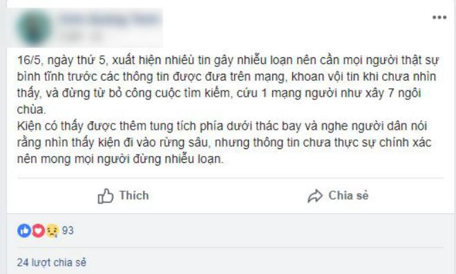 Bạn bè phượt thủ mất tích khi leo núi Tà Năng: 'Cầu mong em đủ tỉnh táo và may mắn' - 2 Bạn bè phượt thủ mất tích khi leo núi Tà Năng: 'Cầu mong em đủ tỉnh táo và may mắn' - 2
