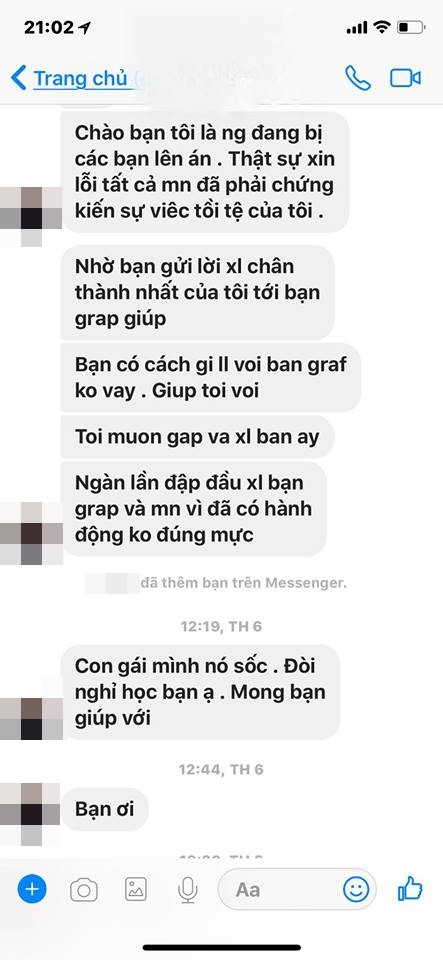 Con gái sốc đòi nghỉ học, người đàn ông đấm tài xế Grab phải lên tiếng xin lỗi và bồi thường - 2 Con gái sốc đòi nghỉ học, người đàn ông đấm tài xế Grab phải lên tiếng xin lỗi và bồi thường - 2