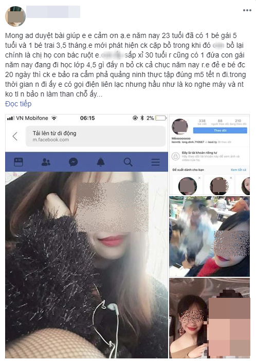 Bắt quả tang chồng ăn vụng với chị họ, vợ truy hỏi còn bị tình địch mắng mỏ, đành tung hê lên MXH