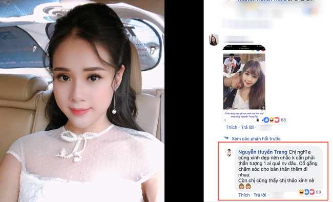 Bị so sánh nhan sắc với tình cũ tin đồn của Trọng Đại, Huyền Trang đáp trả cực xéo xắt Bị so sánh nhan sắc với tình cũ tin đồn của Trọng Đại, Huyền Trang đáp trả cực xéo xắt