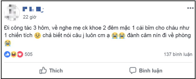 Than thở vì mẹ chồng tiết kiệm cho cháu dùng 1 chiếc bỉm suốt 2 ngày, mẹ trẻ chẳng được bênh mà còn bị mắng thêm Than thở vì mẹ chồng tiết kiệm cho cháu dùng 1 chiếc bỉm suốt 2 ngày, mẹ trẻ chẳng được bênh mà còn bị mắng thêm