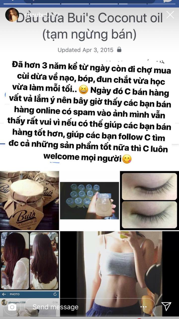 Châu Bùi không bao giờ xoá spam của các shop online dưới các post của mình, và đây là lí do! - 1 Châu Bùi không bao giờ xoá spam của các shop online dưới các post của mình, và đây là lí do! - 1