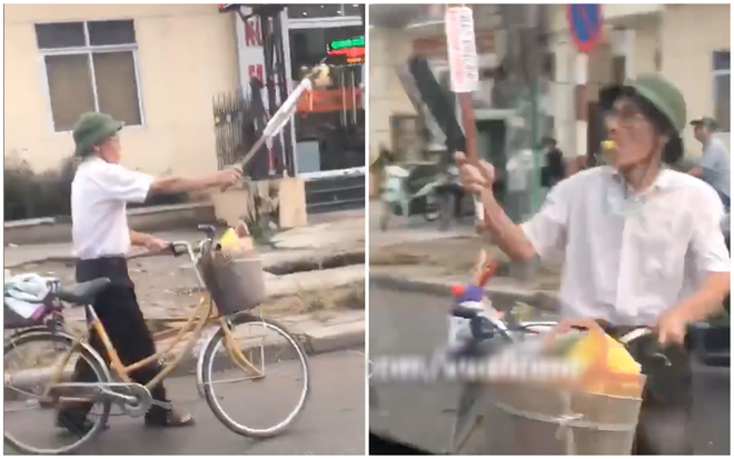 Video: Cụ ông cầm gậy và dao phay đồng thời thổi còi inh ỏi để sang đường cho chắc Video: Cụ ông cầm gậy và dao phay đồng thời thổi còi inh ỏi để sang đường cho chắc