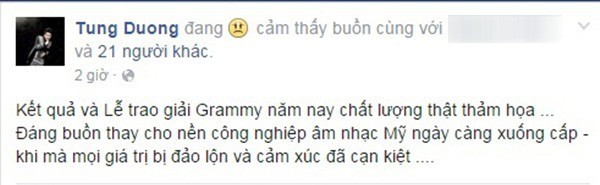 Chê giọng hát Taylor Swift, Tùng Dương nhận vô số 'gạch đá' của cư dân mạng - 5 Chê giọng hát Taylor Swift, Tùng Dương nhận vô số 'gạch đá' của cư dân mạng - 5