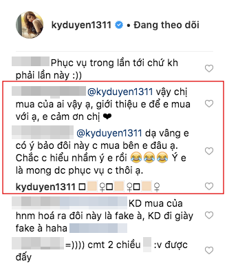 Kỳ Duyên tiếp tục 'bàn phím chiến' trên instagram, lần này là đối phó với shop online bình luận quảng cáo gây hiểu lầm - 3 Kỳ Duyên tiếp tục 'bàn phím chiến' trên instagram, lần này là đối phó với shop online bình luận quảng cáo gây hiểu lầm - 3