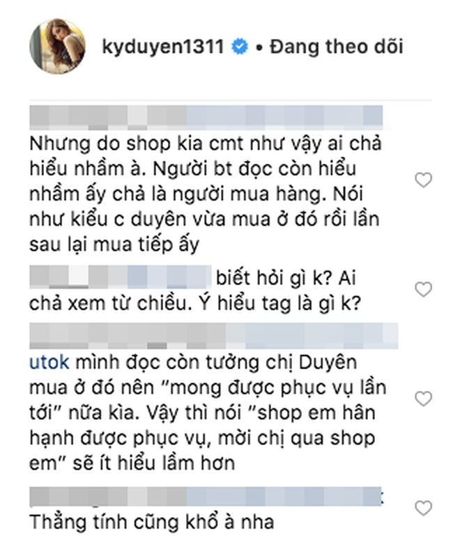 Kỳ Duyên tiếp tục 'bàn phím chiến' trên instagram, lần này là đối phó với shop online bình luận quảng cáo gây hiểu lầm - 8 Kỳ Duyên tiếp tục 'bàn phím chiến' trên instagram, lần này là đối phó với shop online bình luận quảng cáo gây hiểu lầm - 8