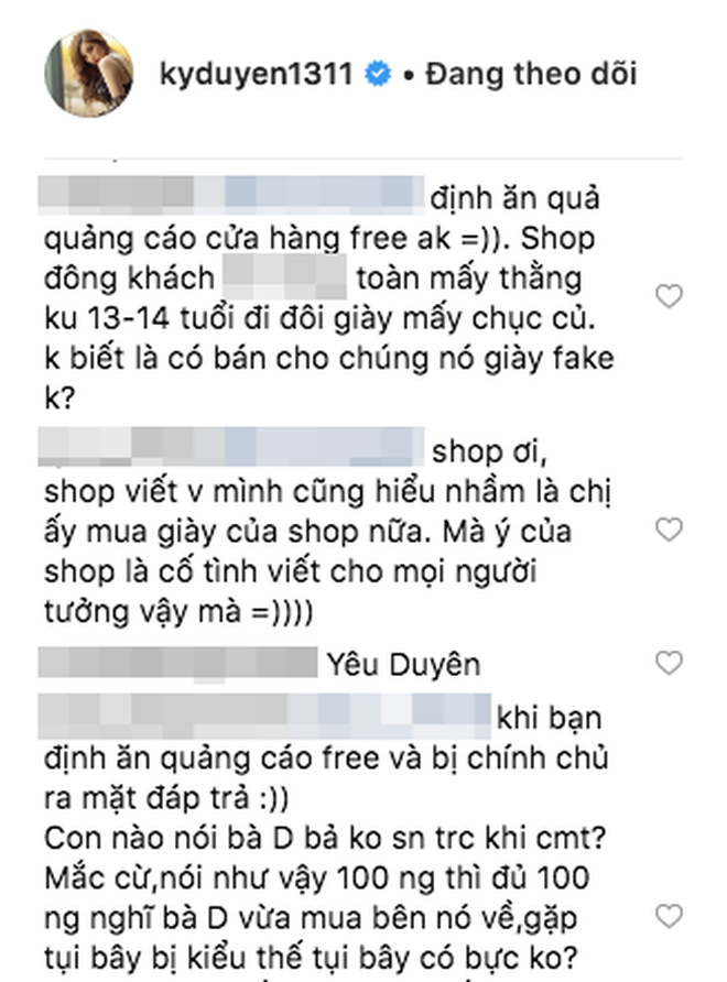 Kỳ Duyên tiếp tục 'bàn phím chiến' trên instagram, lần này là đối phó với shop online bình luận quảng cáo gây hiểu lầm - 9 Kỳ Duyên tiếp tục 'bàn phím chiến' trên instagram, lần này là đối phó với shop online bình luận quảng cáo gây hiểu lầm - 9