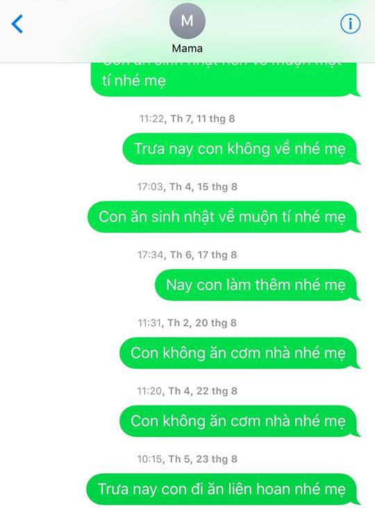 Lên mạng than phiền vì nhắn cả trăm tin mẹ 'seen' không 'rep', thanh niên bị cộng đồng mạng ném đá vì... Lên mạng than phiền vì nhắn cả trăm tin mẹ 'seen' không 'rep', thanh niên bị cộng đồng mạng ném đá vì...