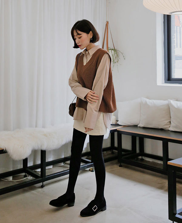 Giấu dáng 'giỏi' nhất nhì chính là áo len gile và để diện đẹp item này, bạn sẽ cần 3 công thức sau - 3 Giấu dáng 'giỏi' nhất nhì chính là áo len gile và để diện đẹp item này, bạn sẽ cần 3 công thức sau - 3