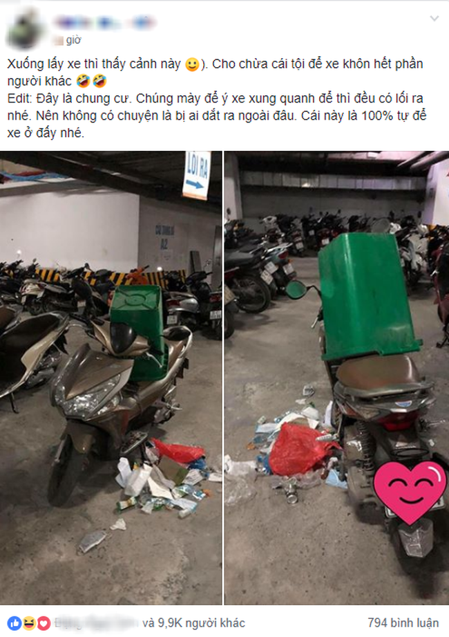Để xe thiếu ý thức và bị 'dằn mặt' bằng nguyên thùng rác, dân mạng lại xúm vào mắng 'người thi hành công lý' chỉ vì... Để xe thiếu ý thức và bị 'dằn mặt' bằng nguyên thùng rác, dân mạng lại xúm vào mắng 'người thi hành công lý' chỉ vì...