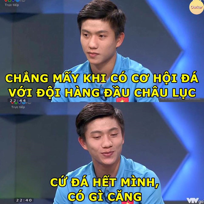 Ảnh chế cầu thủ Iran giỏi hơn Ronaldo khi ghi bàn vào lưới Việt Nam