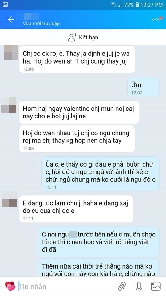 Ngay lễ Tình nhân bị người yêu cũ của chồng khoe chuyện chăn gối ngày trước, vợ trẻ bình tĩnh 'trả miếng' khiến chịn em phục sát đất Ngay lễ Tình nhân bị người yêu cũ của chồng khoe chuyện chăn gối ngày trước, vợ trẻ bình tĩnh 'trả miếng' khiến chịn em phục sát đất