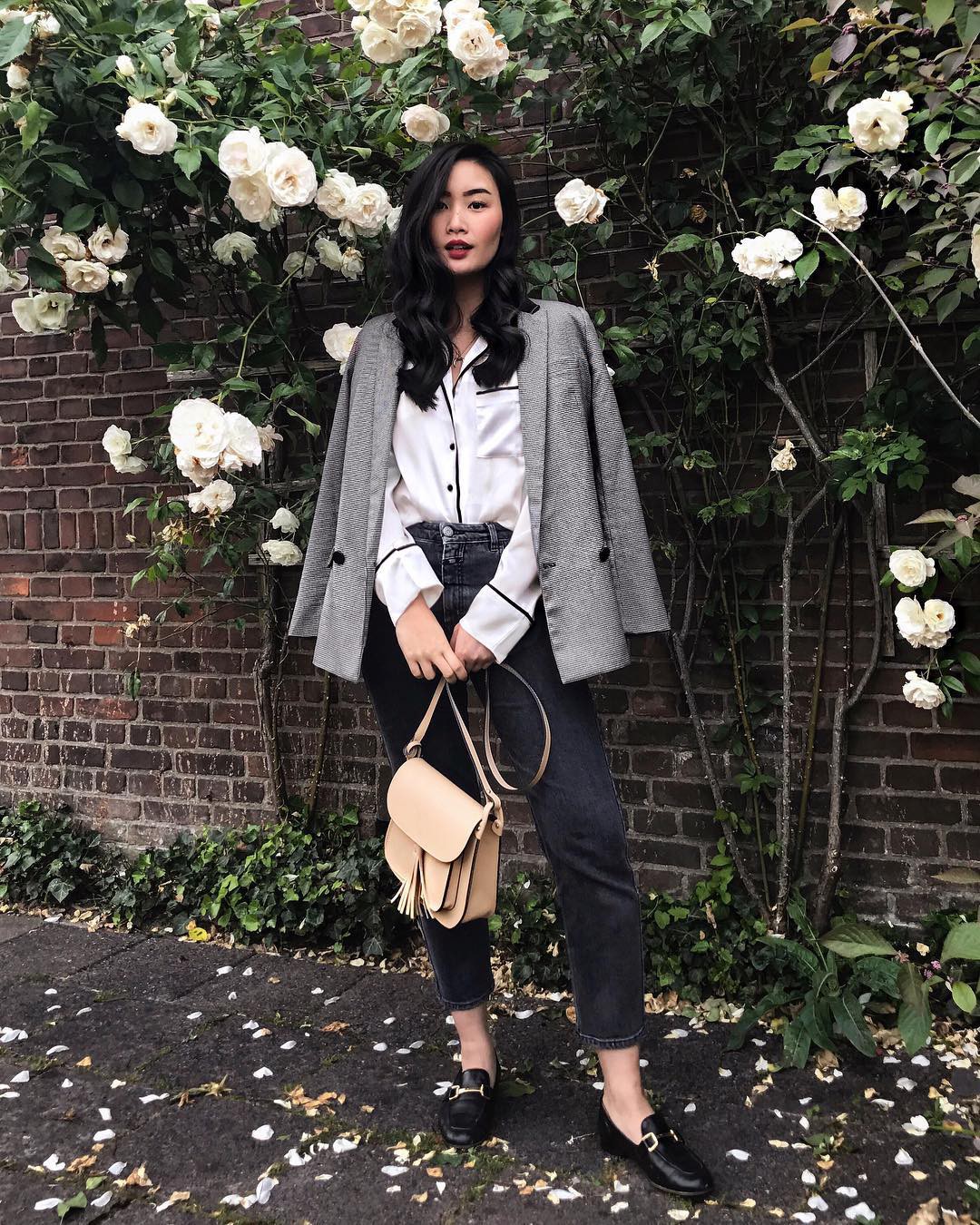 Nếu trời chỉ se lạnh, bạn hãy nghĩ đến công thức mix áo thun/sơ mi + blazer dễ mặc và chắc chắn sẽ đẹp này - 8 Nếu trời chỉ se lạnh, bạn hãy nghĩ đến công thức mix áo thun/sơ mi + blazer dễ mặc và chắc chắn sẽ đẹp này - 8