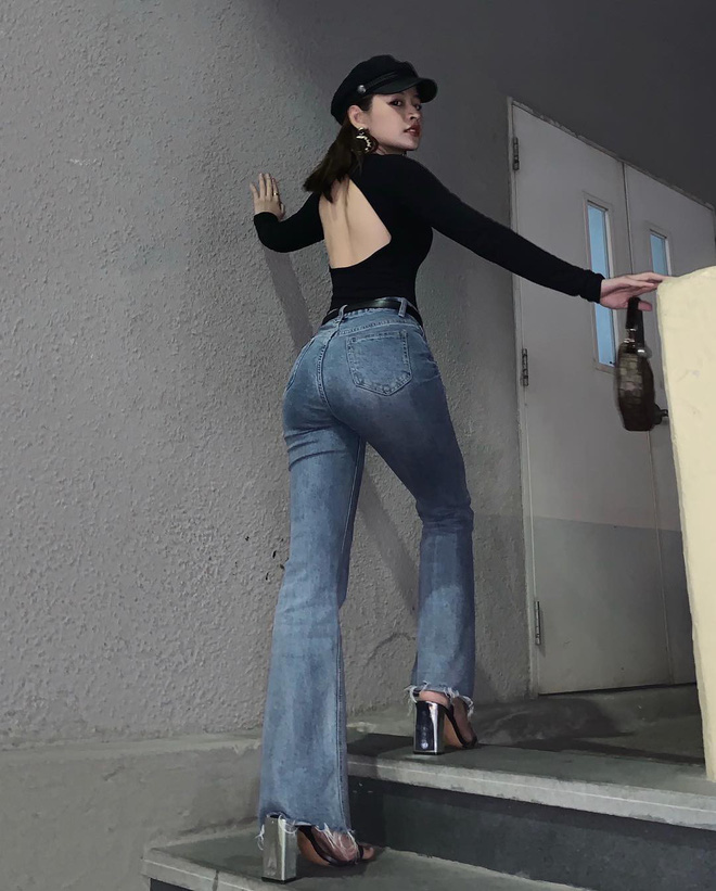 Ngoài việc hack chiều cao, Chi Pu mặc jeans ống loe còn vì lí do này - 4 Ngoài việc hack chiều cao, Chi Pu mặc jeans ống loe còn vì lí do này - 4