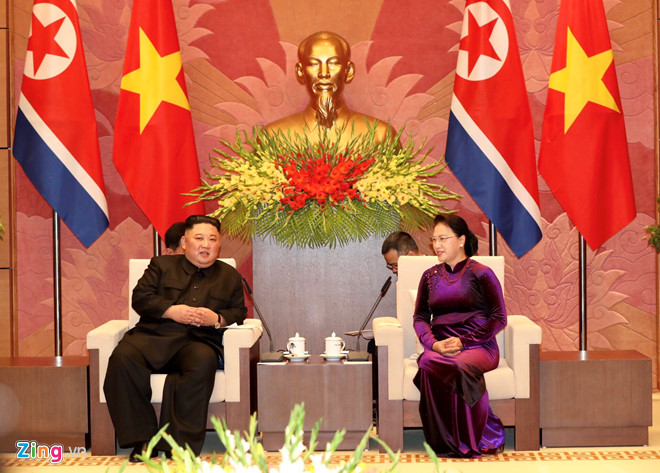 Tổng bí thư, Chủ tịch nước chủ trì tiệc chiêu đãi ông Kim Jong Un - 1 Tổng bí thư, Chủ tịch nước chủ trì tiệc chiêu đãi ông Kim Jong Un - 1