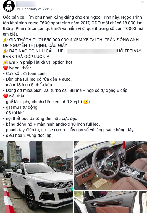 Đi gần 20.000 km, mẫu xe Trung Quốc này bán lại vẫn đắt ngang Honda CR-V Đi gần 20.000 km, mẫu xe Trung Quốc này bán lại vẫn đắt ngang Honda CR-V
