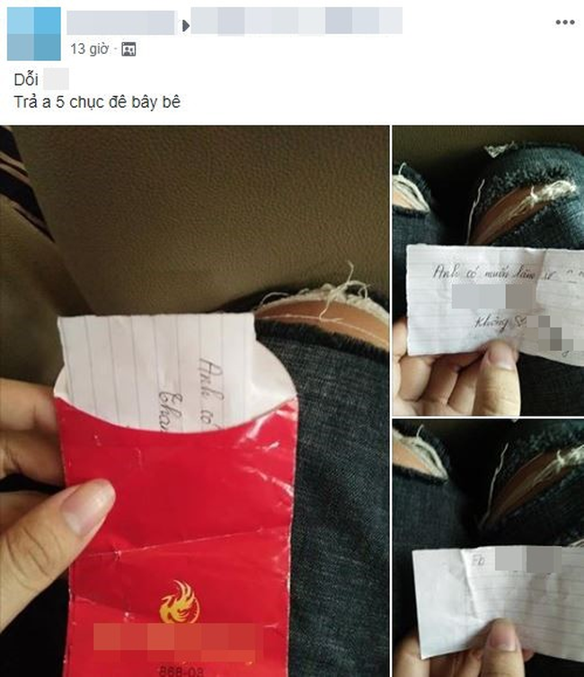 Tráo tiền lì xì bê tráp thành mẩu giấy nhăn nheo với nội dung vô duyên, dàn bê tráp nữ bị ném đá thậm tệ Tráo tiền lì xì bê tráp thành mẩu giấy nhăn nheo với nội dung vô duyên, dàn bê tráp nữ bị ném đá thậm tệ