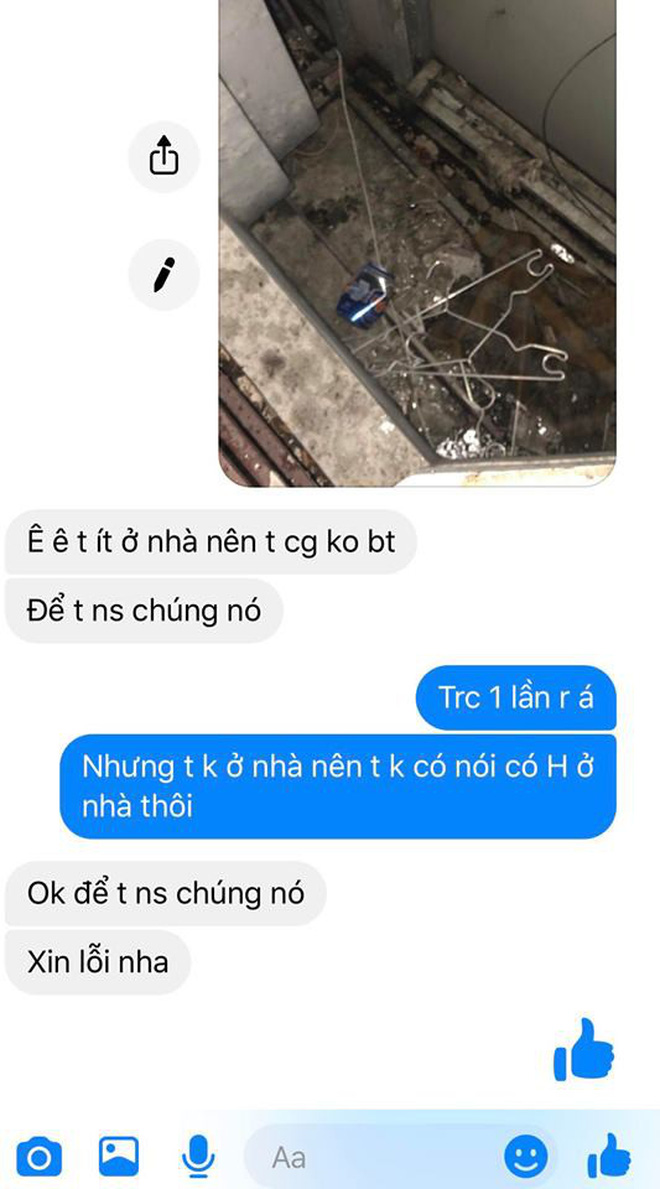 Drama kinh điển khi ở trọ: Tầng trên 'tặng' rác xuống tầng dưới, khi bị ý kiến thì thái độ cực lồi lõm Drama kinh điển khi ở trọ: Tầng trên 'tặng' rác xuống tầng dưới, khi bị ý kiến thì thái độ cực lồi lõm