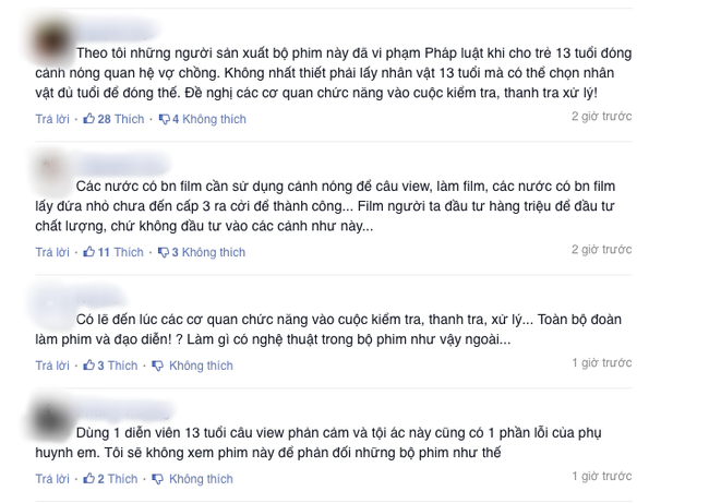 Dân mạng chỉ trích dữ dội gia đình bé 15 tuổi và phim Vợ Ba vì để trẻ vị thành niên đóng cảnh 18+ - 3 Dân mạng chỉ trích dữ dội gia đình bé 15 tuổi và phim Vợ Ba vì để trẻ vị thành niên đóng cảnh 18+ - 3