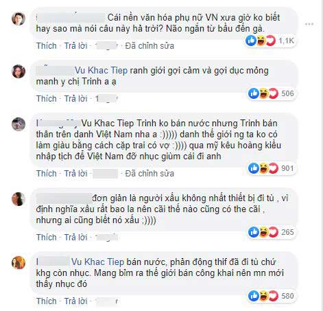 Siêu mẫu Vũ Thu Phương chỉ trích Ngọc Trinh 'làm nhục quốc thể', ông bầu Vũ Khắc Tiệp vào bênh rồi bị 'dập' tơi tả - 8 Siêu mẫu Vũ Thu Phương chỉ trích Ngọc Trinh 'làm nhục quốc thể', ông bầu Vũ Khắc Tiệp vào bênh rồi bị 'dập' tơi tả - 8