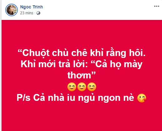 Không cần Vũ Khắc Tiệp ra mặt bênh vực, Ngọc Trinh đáp trả Xuân Lan, Lý Nhã Kỳ cực 'gắt' - 1 Không cần Vũ Khắc Tiệp ra mặt bênh vực, Ngọc Trinh đáp trả Xuân Lan, Lý Nhã Kỳ cực 'gắt' - 1