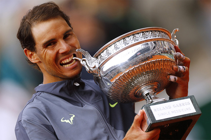 Nadal lần thứ 12 vô địch Roland Garros, đe dọa kỷ lục Grand Slam của Federer - 4 Nadal lần thứ 12 vô địch Roland Garros, đe dọa kỷ lục Grand Slam của Federer - 4