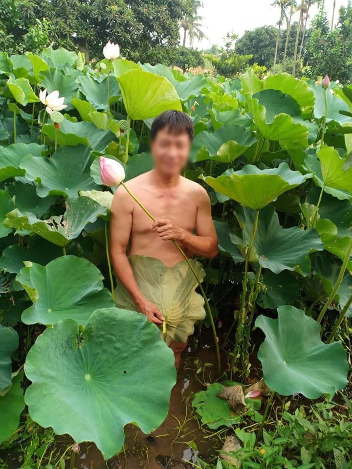 Hết chị gái lại đến các anh trai khỏa thân chụp ảnh cùng sen, là trào lưu hay là những trò lố? - 2 Hết chị gái lại đến các anh trai khỏa thân chụp ảnh cùng sen, là trào lưu hay là những trò lố? - 2