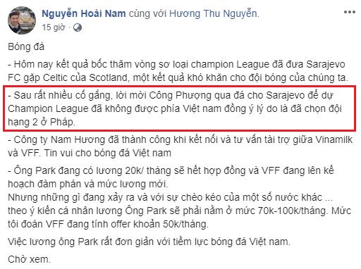 Thử việc tại Clermont Foot, Công Phượng lỡ cơ hội dự Champions League Thử việc tại Clermont Foot, Công Phượng lỡ cơ hội dự Champions League