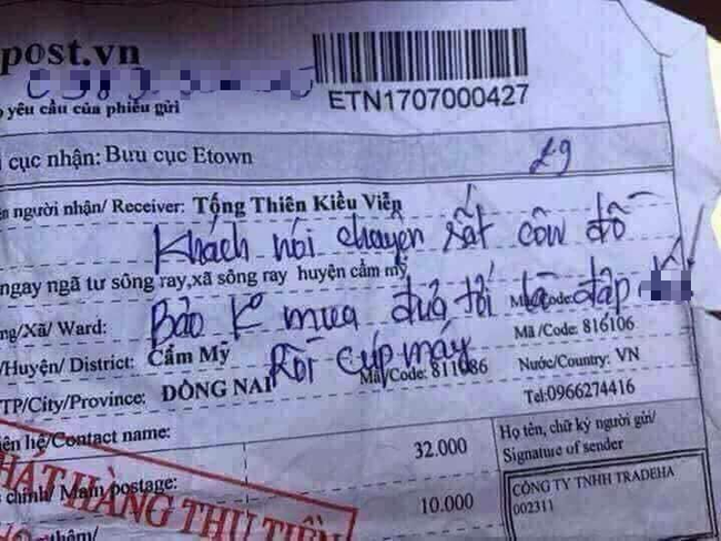 Vượt đường sá xa xôi, shipper khóc không được, cười không xong với những lý do "bom hàng" bá đạo thế này - 8 Vượt đường sá xa xôi, shipper khóc không được, cười không xong với những lý do "bom hàng" bá đạo thế này - 8