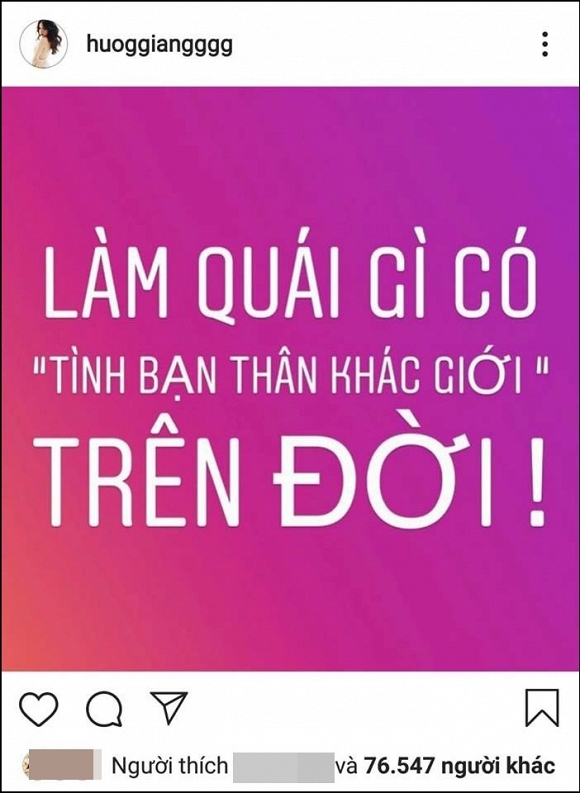 Hương Giang gây tranh cãi với cái nhìn bi quan về tình bạn khác giới Hương Giang gây tranh cãi với cái nhìn bi quan về tình bạn khác giới