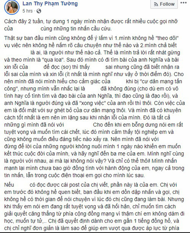 'Hotgirl ống nghiệm' Lan Thy chính thức lên tiếng: Mình thấy khó chịu và oan uổng khi bị dân mạng lôi vào chửi rủa những điều mình không làm! - 1 'Hotgirl ống nghiệm' Lan Thy chính thức lên tiếng: Mình thấy khó chịu và oan uổng khi bị dân mạng lôi vào chửi rủa những điều mình không làm! - 1