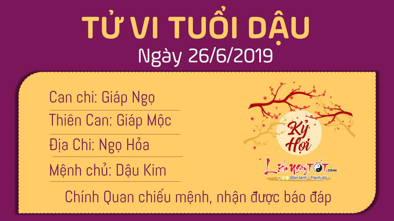 Tử vi thứ 4 ngày 26/6/2019 của 12 con giáp: Tuất trúng số, Thân gặp tai họa - 9 Tử vi thứ 4 ngày 26/6/2019 của 12 con giáp: Tuất trúng số, Thân gặp tai họa - 9