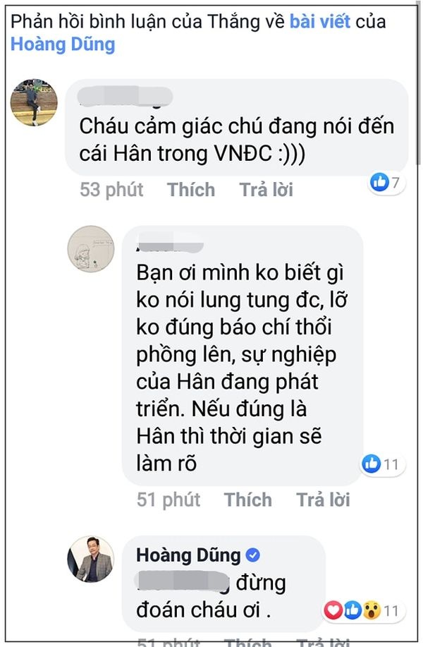 Bị đồn đoán là 'cháu gái hỗn xược' trong status của NSND Hoàng Dũng, Bảo Hân (Về nhà đi con) lên tiếng đáp trả - 2 Bị đồn đoán là 'cháu gái hỗn xược' trong status của NSND Hoàng Dũng, Bảo Hân (Về nhà đi con) lên tiếng đáp trả - 2