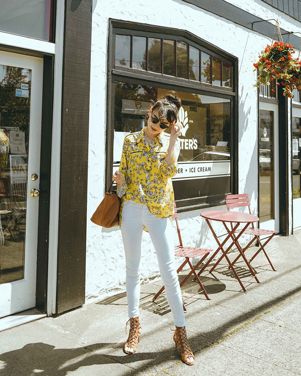 Jeans trắng phẳng phiu và 12 gợi ý mix&match dành cho chị em muốn thay mới hoàn toàn style công sở - 3 Jeans trắng phẳng phiu và 12 gợi ý mix&match dành cho chị em muốn thay mới hoàn toàn style công sở - 3