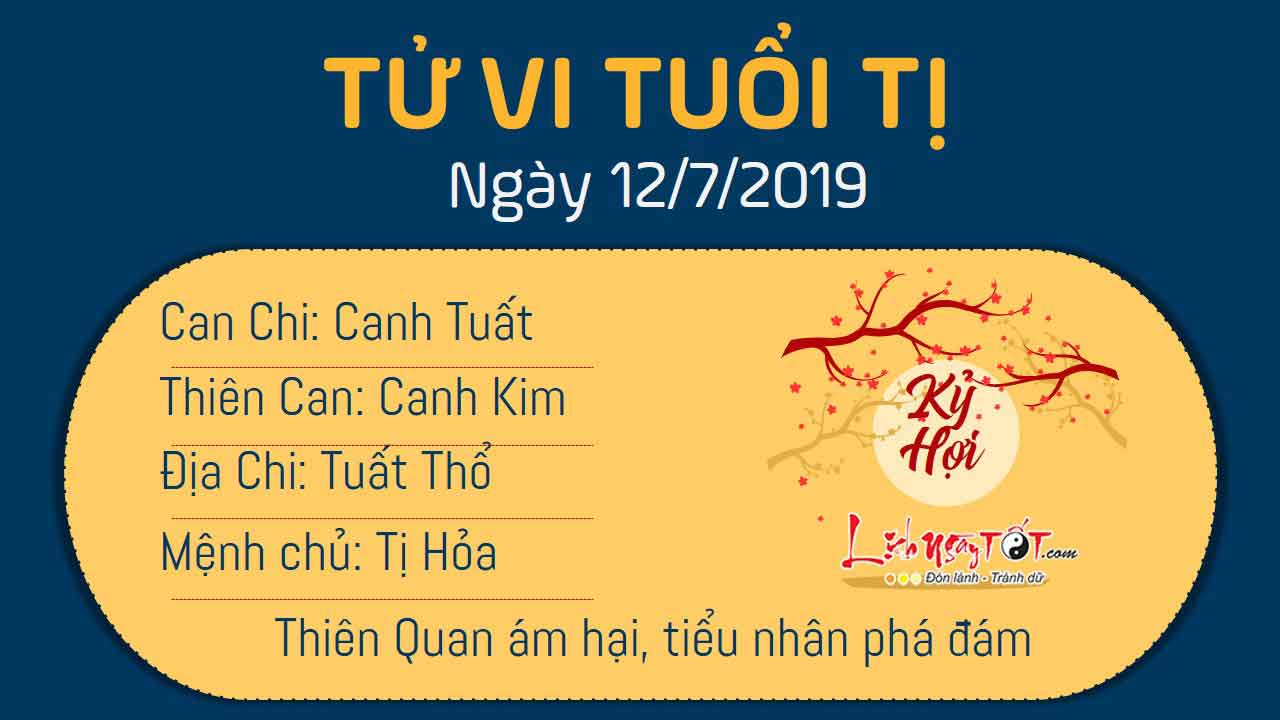 Tử vi thứ 6 ngày 12/7/2019 của 12 con giáp: Sửu thăng tiến, Tị bị Thiên Quan phá đám - 5 Tử vi thứ 6 ngày 12/7/2019 của 12 con giáp: Sửu thăng tiến, Tị bị Thiên Quan phá đám - 5