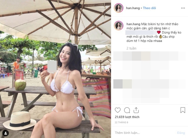 Sau bạn gái Quang Hải, thêm một hot girl quảng cáo cùng lúc nhiều loại giảm cân nở ngực, hội chị em mua hàng online cẩn thận - 5 Sau bạn gái Quang Hải, thêm một hot girl quảng cáo cùng lúc nhiều loại giảm cân nở ngực, hội chị em mua hàng online cẩn thận - 5