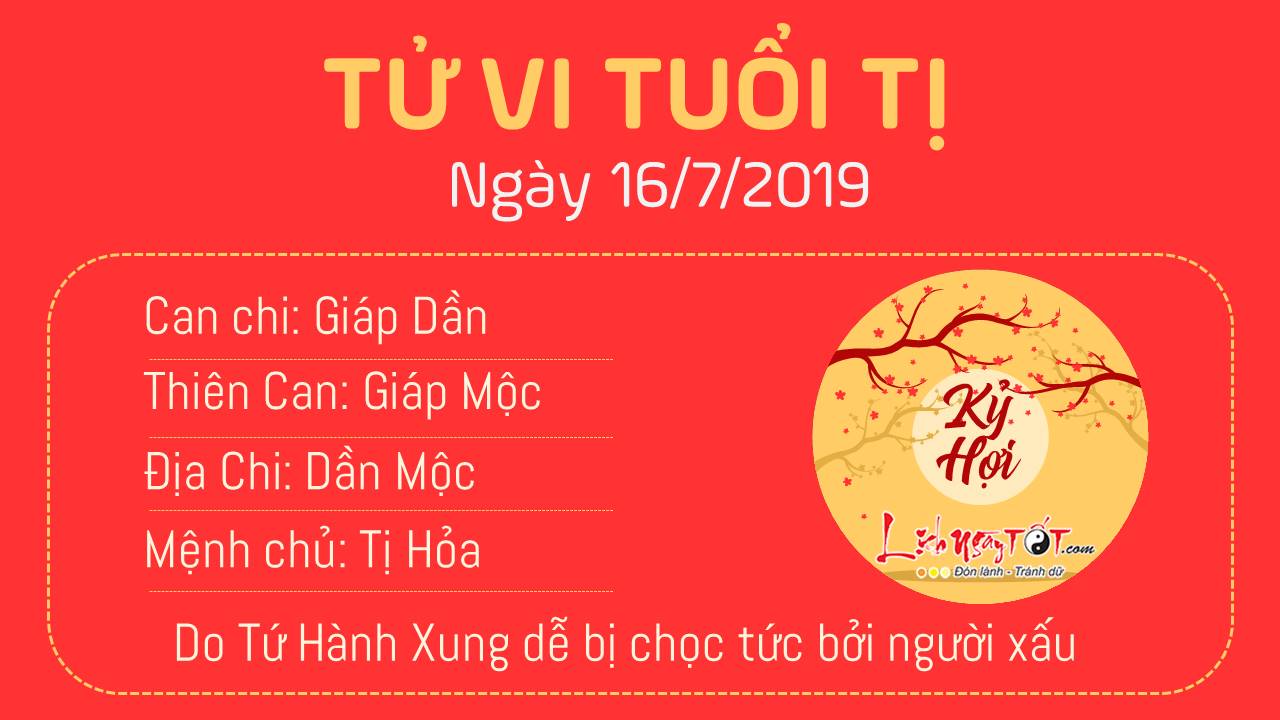 Tử vi thứ 3 ngày 16/7/2019 của 12 con giáp: Mùi thăng tiến, Tị bị tiểu nhân chơi xấu - 5 Tử vi thứ 3 ngày 16/7/2019 của 12 con giáp: Mùi thăng tiến, Tị bị tiểu nhân chơi xấu - 5