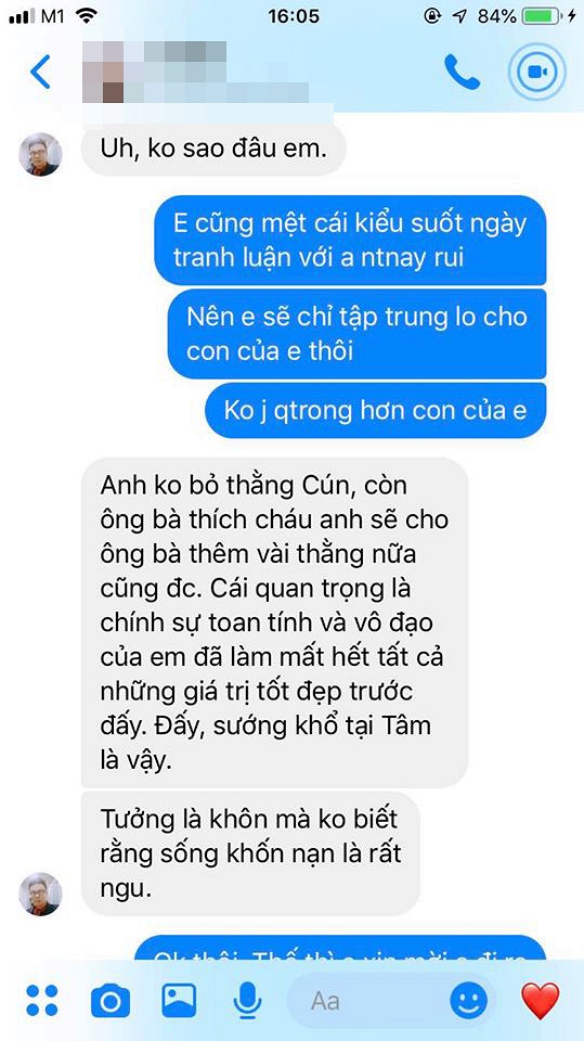 Giữa lúc con cần 4 tỉ để thay tủy, Minh Hiền nhắn cho bố của con trai thì được đáp trả: 'Em tự lo đi' - 4 Giữa lúc con cần 4 tỉ để thay tủy, Minh Hiền nhắn cho bố của con trai thì được đáp trả: 'Em tự lo đi' - 4