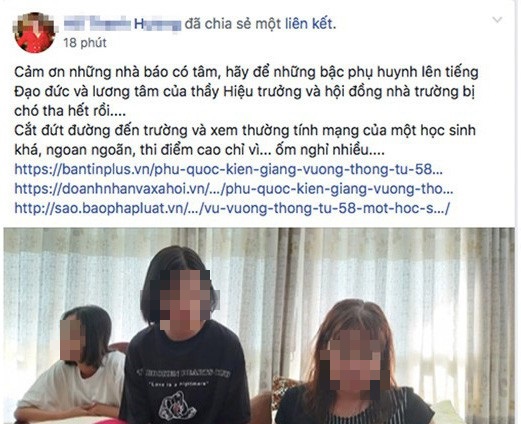 'Nữ hoàng ngọc trai' ở Phú Quốc lên mạng chửi hiệu trưởng: Con gái nhắn tin kêu xóa status nên tôi chỉnh lại 'Nữ hoàng ngọc trai' ở Phú Quốc lên mạng chửi hiệu trưởng: Con gái nhắn tin kêu xóa status nên tôi chỉnh lại