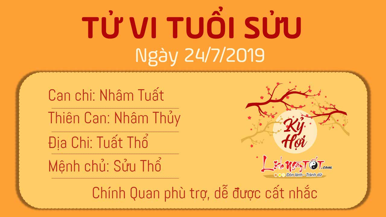 Tử vi thứ 4 ngày 24/7/2019 của 12 con giáp: Sửu thăng quan, Thìn gặp tai họa - 1 Tử vi thứ 4 ngày 24/7/2019 của 12 con giáp: Sửu thăng quan, Thìn gặp tai họa - 1