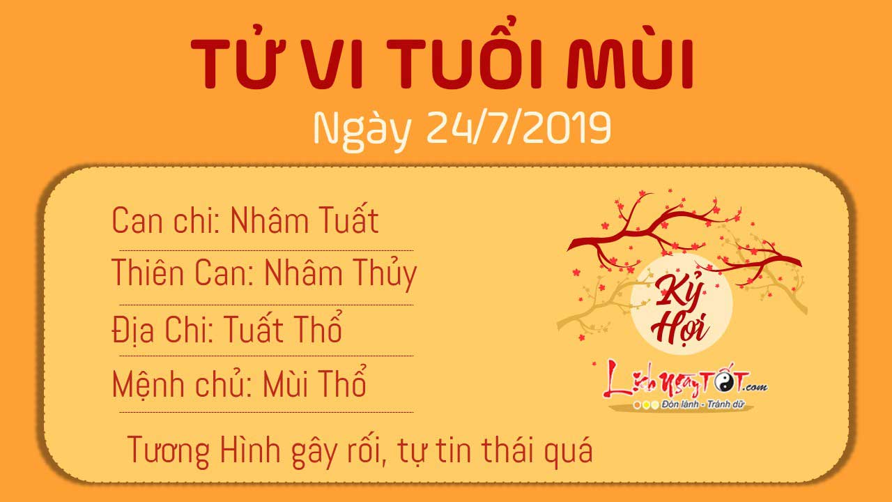 Tử vi thứ 4 ngày 24/7/2019 của 12 con giáp: Sửu thăng quan, Thìn gặp tai họa - 7 Tử vi thứ 4 ngày 24/7/2019 của 12 con giáp: Sửu thăng quan, Thìn gặp tai họa - 7
