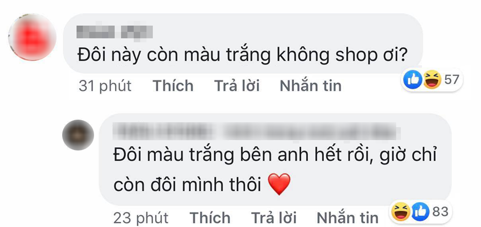 Khách bình luận hỏi mua giày, shop lại bất ngờ 'tổ lái' cực ngọt khiến dân mạng không nhịn được cười Khách bình luận hỏi mua giày, shop lại bất ngờ 'tổ lái' cực ngọt khiến dân mạng không nhịn được cười