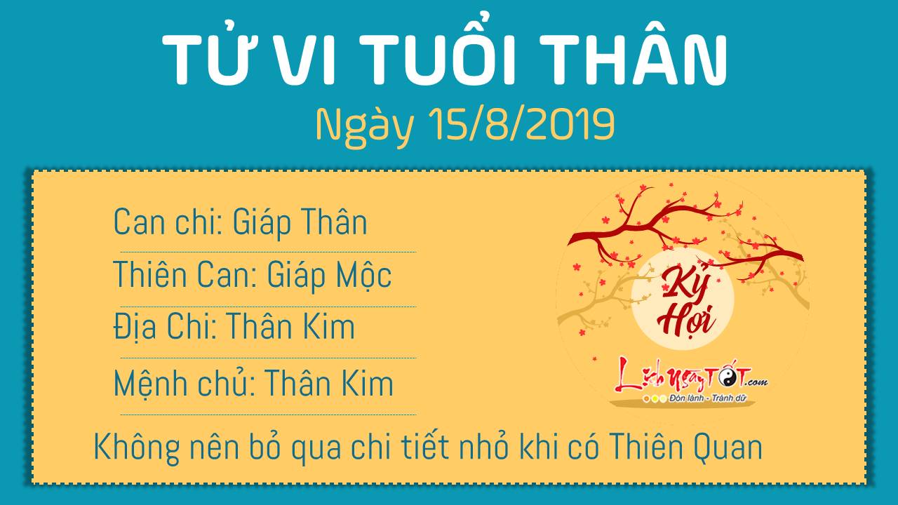 Tử vi Thứ 5 ngày 15/8/2019 của 12 con giáp: Sửu túi tiền rủng rỉnh, Mão gặp sự cố - 8 Tử vi Thứ 5 ngày 15/8/2019 của 12 con giáp: Sửu túi tiền rủng rỉnh, Mão gặp sự cố - 8