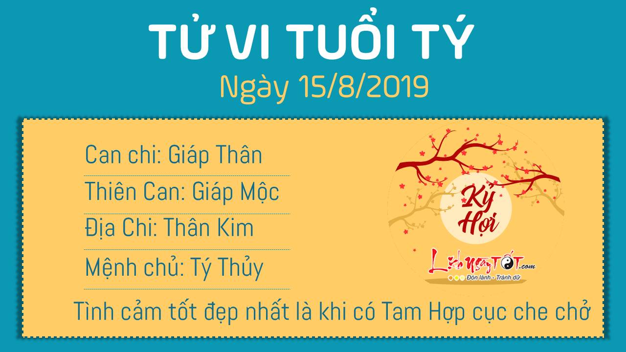 Tử vi Thứ 5 ngày 15/8/2019 của 12 con giáp: Sửu túi tiền rủng rỉnh, Mão gặp sự cố Tử vi Thứ 5 ngày 15/8/2019 của 12 con giáp: Sửu túi tiền rủng rỉnh, Mão gặp sự cố