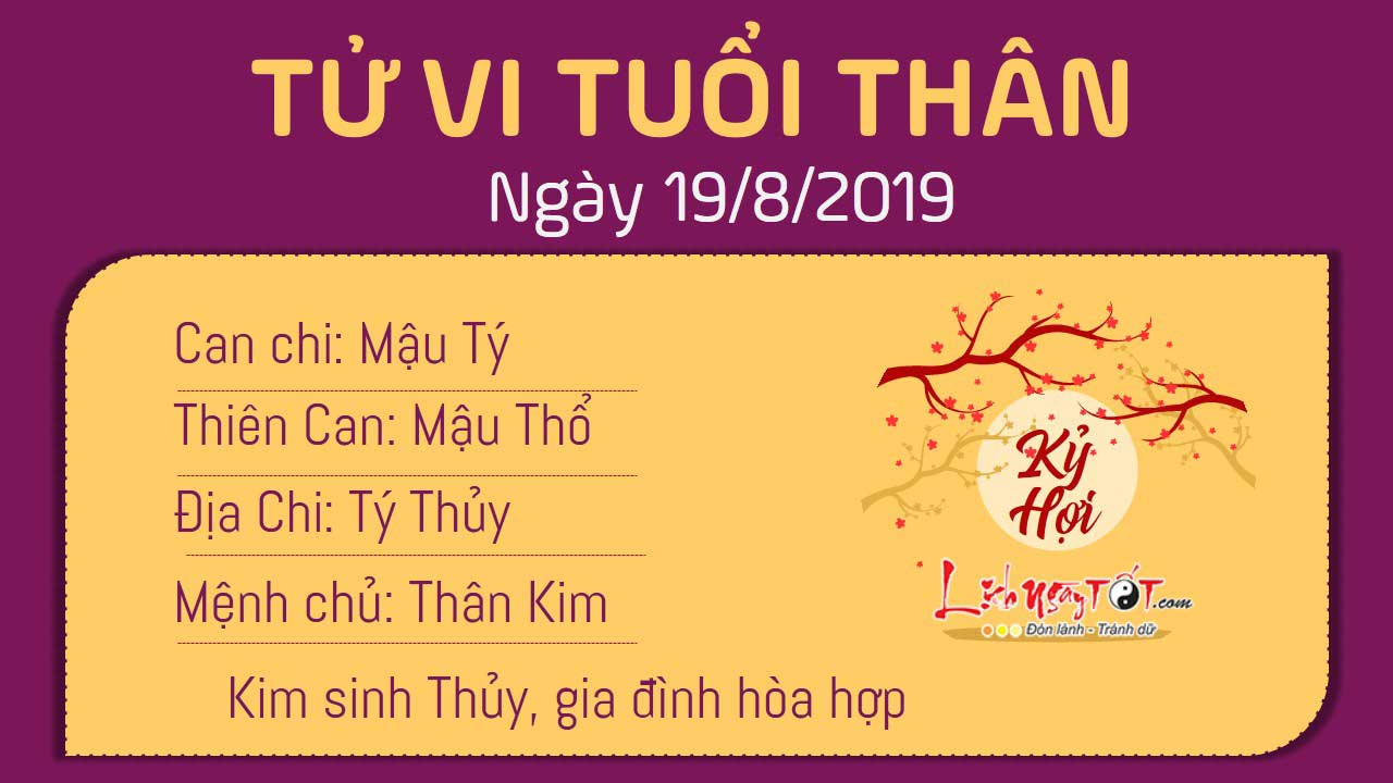 Tử vi thứ 2 ngày 19/8/2019 của 12 con giáp: Thân gia đình êm ấm, tài lộc đầy tay, Mùi đắc tội tiểu nhân - 8 Tử vi thứ 2 ngày 19/8/2019 của 12 con giáp: Thân gia đình êm ấm, tài lộc đầy tay, Mùi đắc tội tiểu nhân - 8