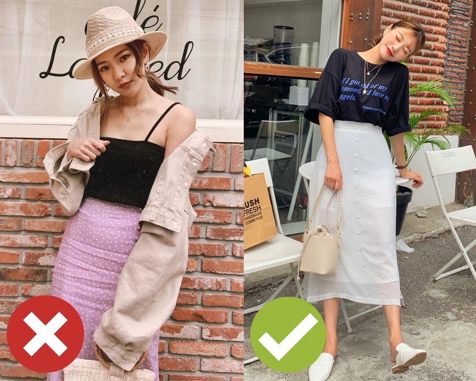 4 lỗi diện chân váy khiến chị em không bị dìm dáng thì trông cũng đến là kém duyên 4 lỗi diện chân váy khiến chị em không bị dìm dáng thì trông cũng đến là kém duyên